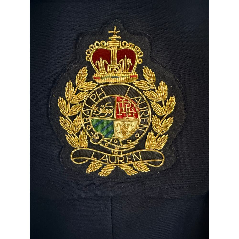 Lauren Ralph Lauren Navy Crest Blazer – Gold Buttons – Women’s size 14 - Picture 3 of 11